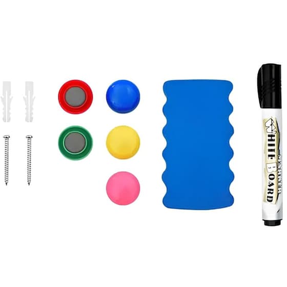 Ασπροπίνακας Ξηρού Καθαρισμού Vidaxl Μαγνητικός Ατσάλι 90x60 cm - Λευκό image 4