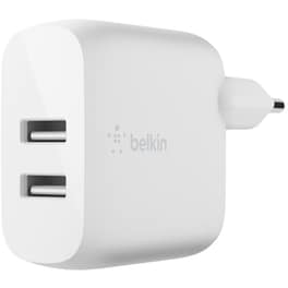 Φορτιστής Πρίζας Belkin Wcb002vfwh 2x Usb 24W - White