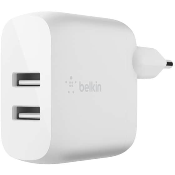 Φορτιστής Πρίζας Belkin Wcb002vfwh 2x Usb 24W - White image 0