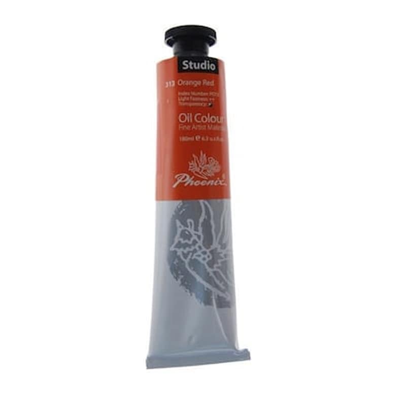 WUXI PHOENIX ARTIST MATERIALS IMP & EXP CO., LTD Phoenix Χρώμα Λαδιού Orange Red 180ml