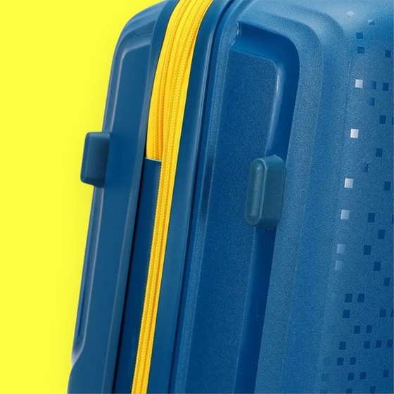 Βαλίτσα&nbsp;Μεγάλη&nbsp;Amber&nbsp;Μπλε 75cm image 5