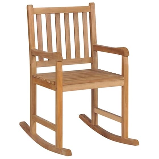 VidaXL Πολυθρόνα Κουνιστή Από Μασίφ Ξύλο Teak image 0
