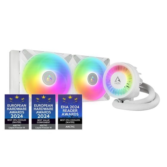 Arctic Liquid Freezer III Pro 280 A-RGB Υδρόψυξη Επεξεργαστή Διπλού Ανεμιστήρα 140mm για Socket AM4/AM5/1700 Λευκή image 2