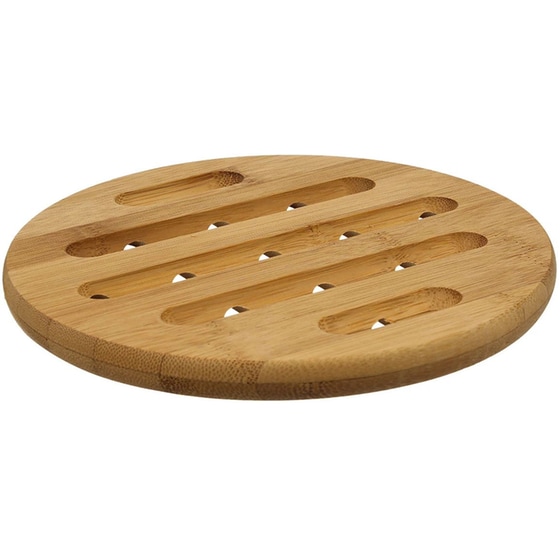 Βάση/Σουπλά Κατσαρόλας Spitishop F-v Round Bamboo 150041 Φ18 cm - Φυσικό image 0