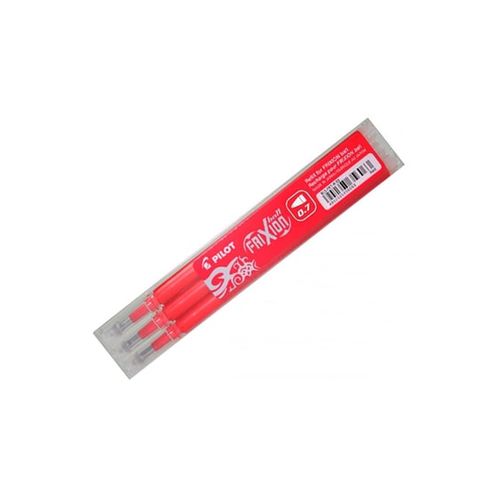Ανταλλακτικό Μελάνι Pilot Frixion Ball 0.7 mm Κόκκινο (3 Τεμάχια) image 0