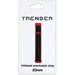 Λουράκι Trender Nylon Band για Universal 20mm - Red/Black