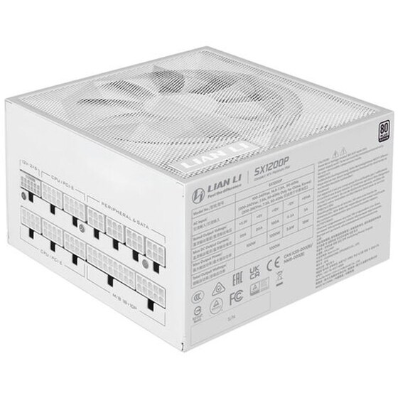 Τροφοδοτικό Υπολογιστή Lian Li SX Platinum 1200W Full Modular 80+ Platinum - Λευκό image 3