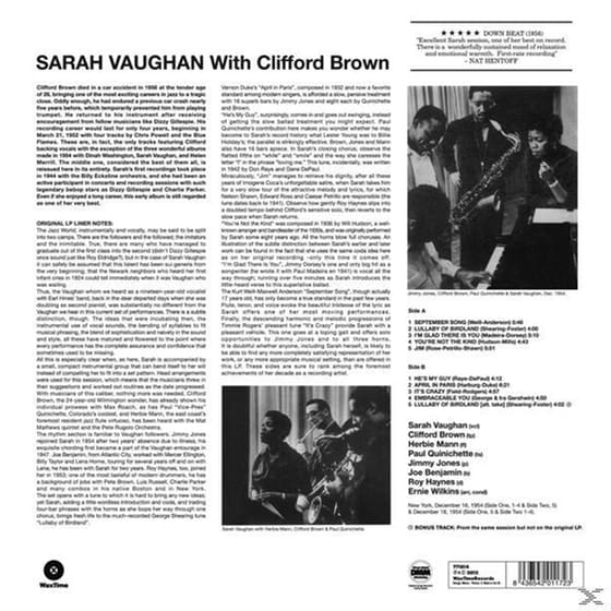 Sara Vaughan With Clifford Brown image 1