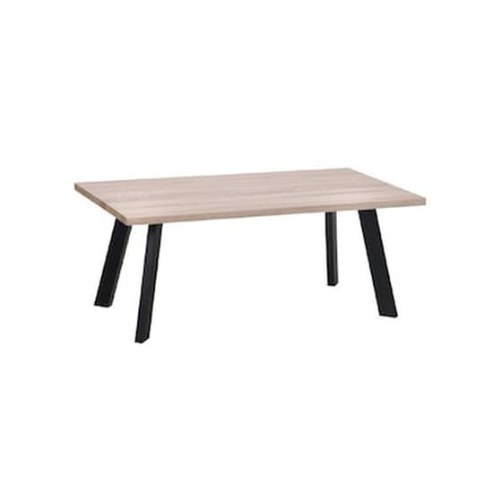 Τραπεζάκι Σαλονιού Woodwell από Μέταλλο C35391 110x60x45cm - Μπεζ image 1