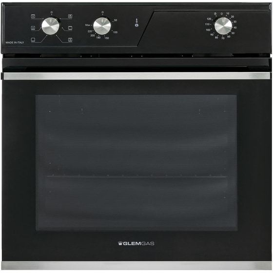 GLEM GAS GFR62BK 64 Lt Μαύρο Εντοιχιζόμενος Φούρνος Άνω Πάγκου image 0