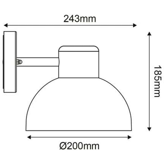 Απλίκα Aca Bero1wbk από Ατσάλι - Μαύρη image 1