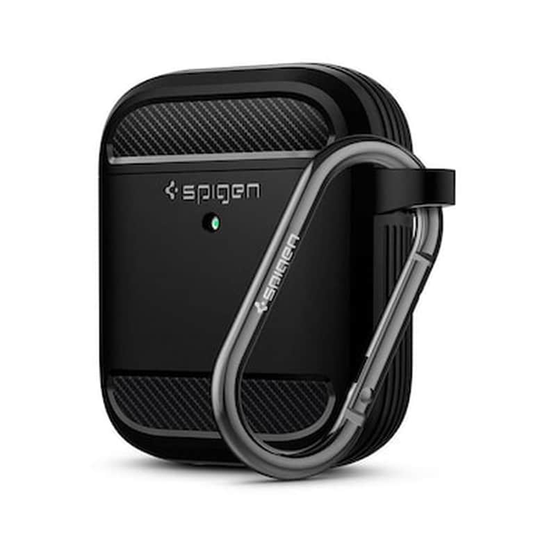 Θήκη Ακουστικών Spigen Rugged Armor για Apple AirPods 1st/2nd Gen - Black