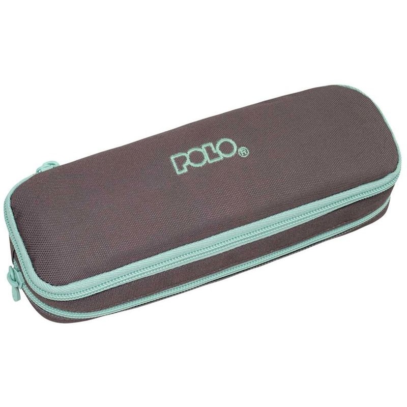 Κασετίνα Οβάλ Polo Duo Box III Ash/Turquoise