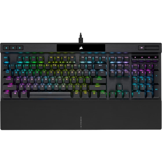 Corsair K70 RGB Pro Gaming Μηχανικό Ενσύρματο Full Size Πληκτρολόγιο με Cherry MX Red διακόπτες και RGB Μαύρο (US) image 0