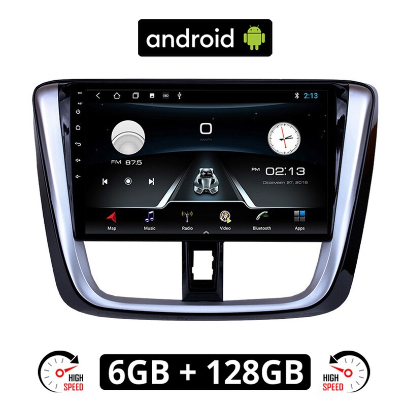 Ηχοσύστημα ΟΕΜ με Οθόνη Αφής 9 Android, GPS, Wi-Fi, Bluetooth - 6GB/128GB για TOYOTA YARIS (2015-2020)