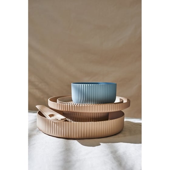 Πιάτο Chic Mic Deluxe Bioloco Plant 25x2 cm - Μπεζ image 1