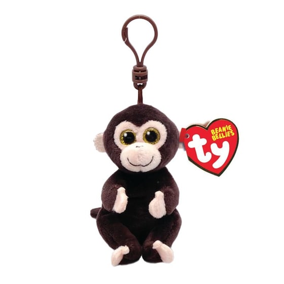 Λούτρινο TY Κλιπ Beanie Bellies Matteo Fluffy Μαϊμουδάκι Καφέ (8.5cm) image 0