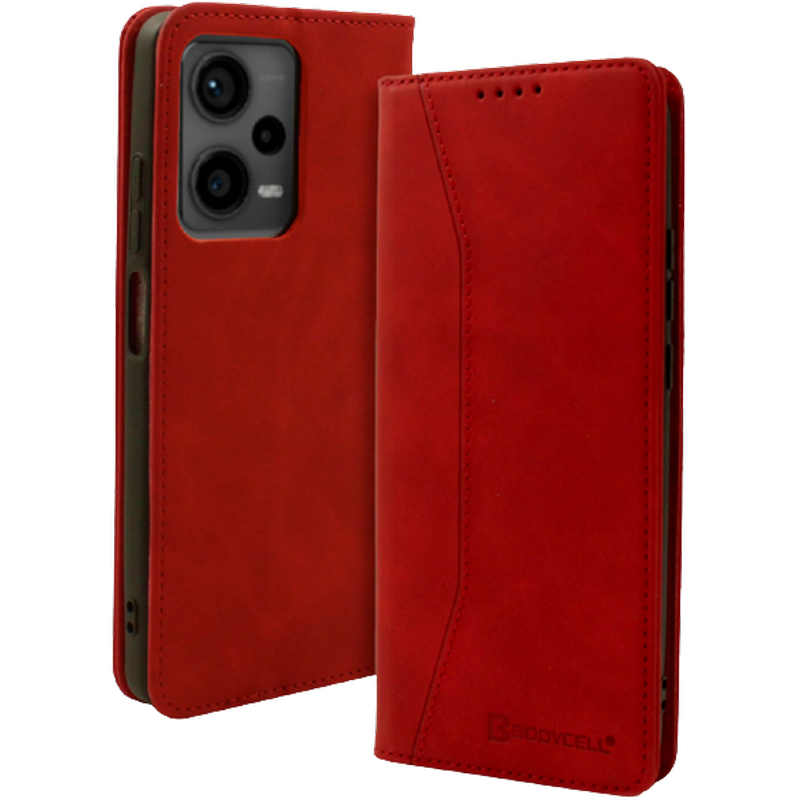 Θήκη Πορτοφόλι Xiaomi Redmi Note 12 Pro Plus - Bodycell - Κόκκινο