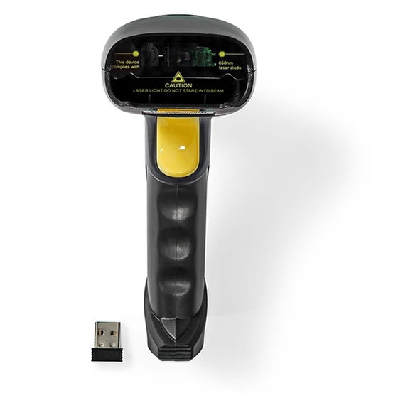 NEDIS BSCNW1D100BK Scanner Χειρός Ασύρματο Ανάγνωση 1D Barcodes Μαύρο image 1