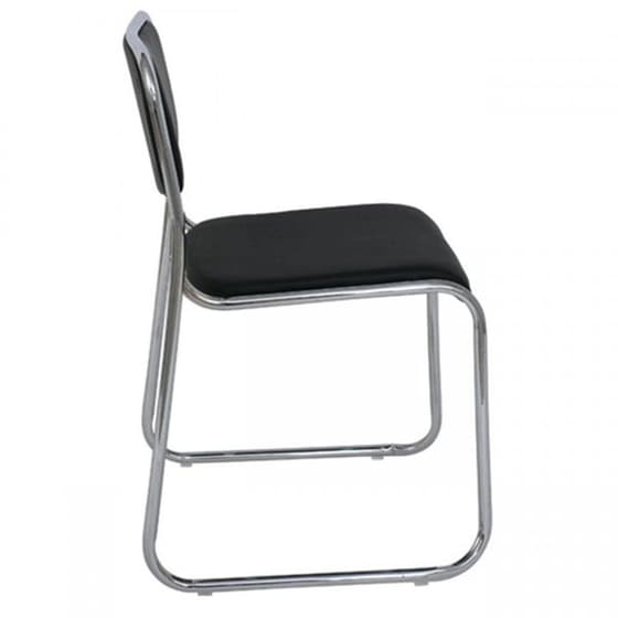 Καρέκλα Επισκέπτη 24Mall C530846 Seda Soft PU - Μαύρη image 1