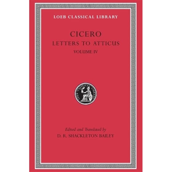 Letters to Atticus, Volume IV image 0