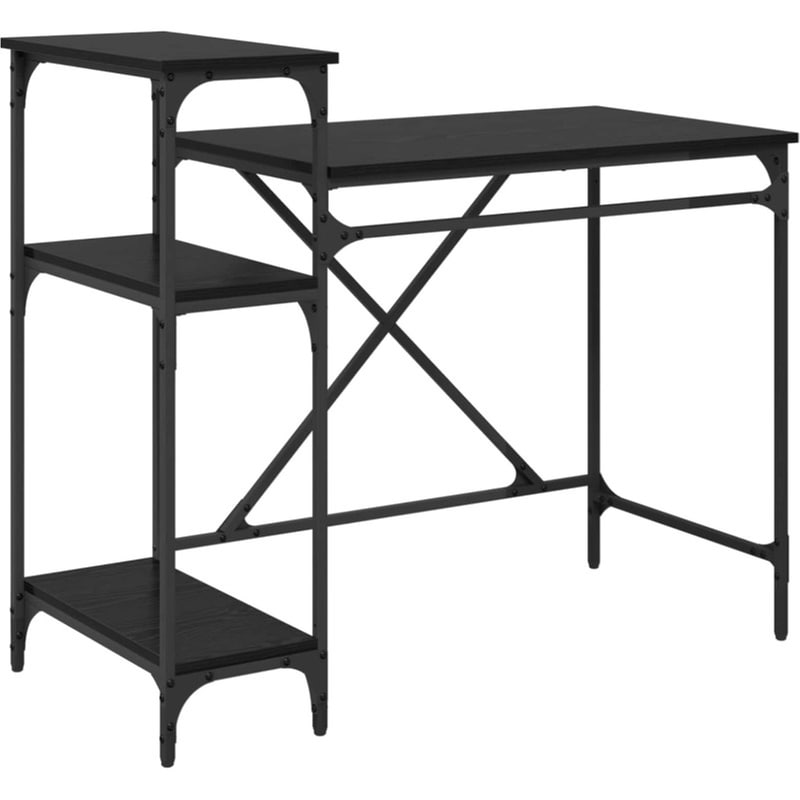 Γραφείο VidaXL από Επεξεργασμένο Ξύλο 105x50x90 cm - Μαύρη Οξιά