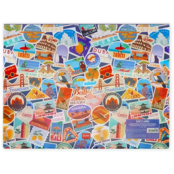 Φάκελος με Κουμπί Legami Travel Stickers image 2