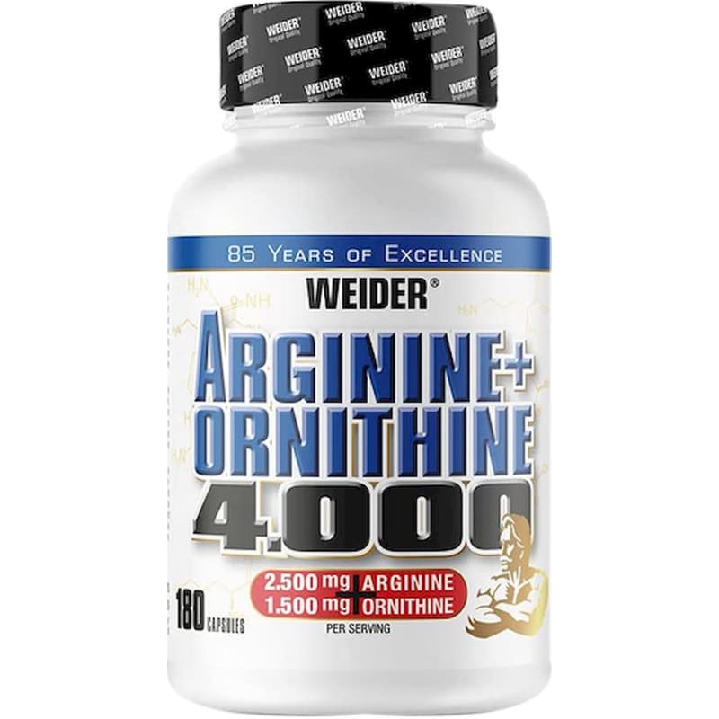 WEIDER Weider Αργινίνη + Ornithine - 180 κάψουλες