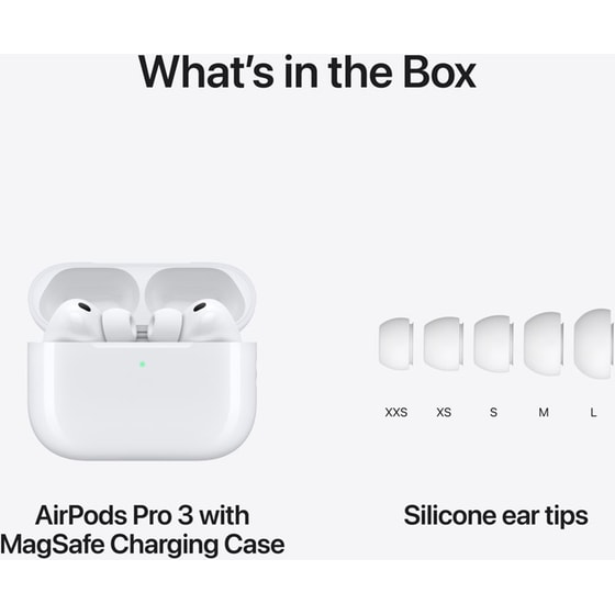 Ακουστικά Bluetooth Apple AirPods Pro 3 Type-C με MagSafe Charging Case - White image 7