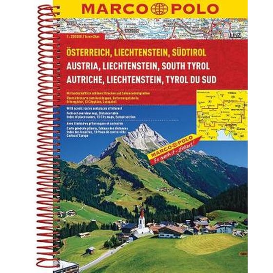 Austria/liechtenstein/south Tyrol Marco Polo Atlas image 0
