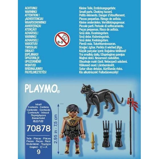 PLAYMOBIL® Special Plus Πολεμιστής με Μαύρο Πάνθηρα (70878) image 4