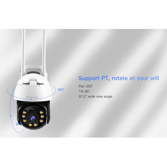 Ασύρματη IP Camera Vstarcam CS64 1080p Full HD Dome με WiFi & Αδιάβροχη προστασία image 4