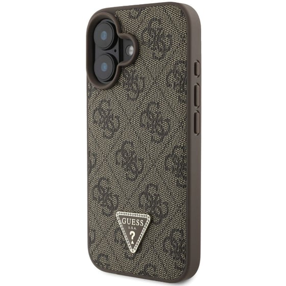 Θήκη Apple iphone 16 Pro Max - Guess 4g Triangle Strass - Καφέ image 3