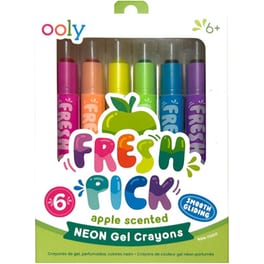 Κηρομπογιές Ooly Neon με Άρωμα Μήλου (6 Τεμάχια)