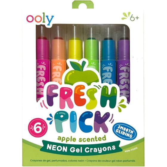 Κηρομπογιές Ooly Neon με Άρωμα Μήλου (6 Τεμάχια) image 0