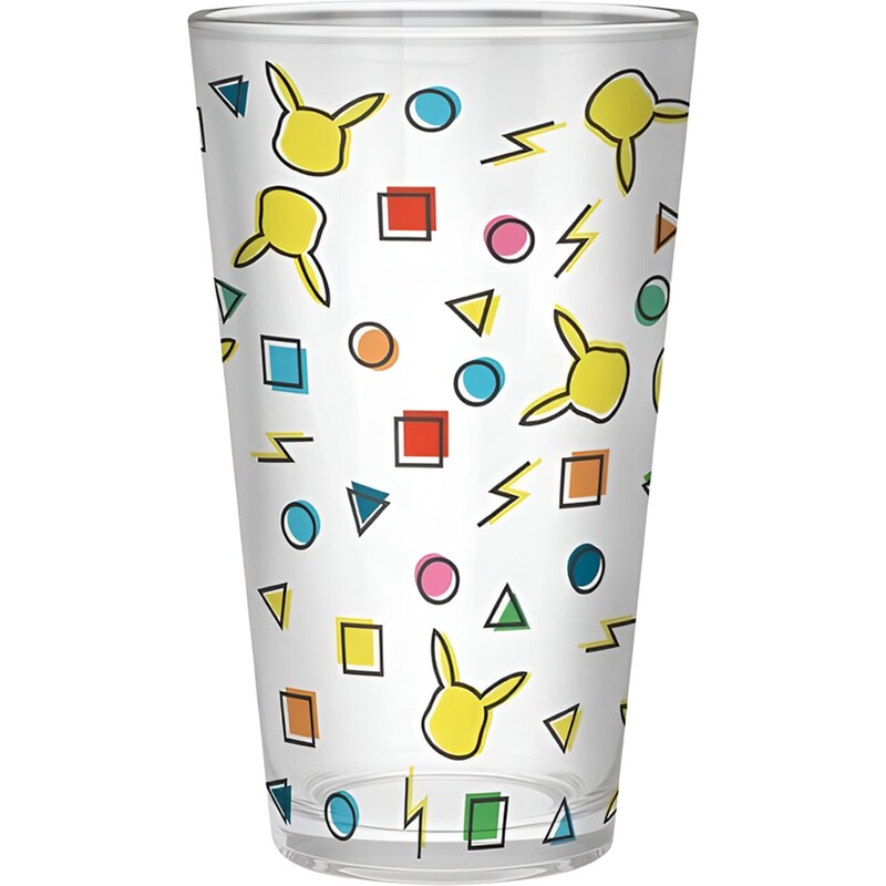 Ποτήρι Abystyle Pokemon Pikachu Pattern Γυάλινο 400 ml - Πολύχρωμο