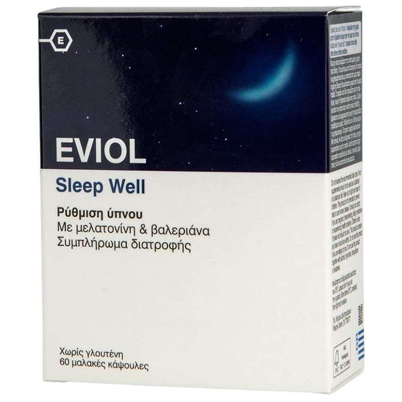 Ειδικό Συμπλήρωμα Διατροφής Eviol Sleep Well - 60 κάψουλες