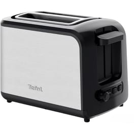 TEFAL TT410D 2 Θέσεων 850W Μαύρο/Ασημί Φρυγανιέρα
