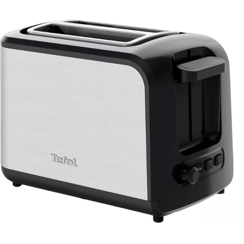 TEFAL TT410D 2 Θέσεων 850W Μαύρο/Ασημί Φρυγανιέρα
