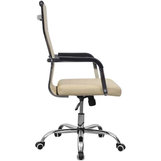 Vidaxl Vidalxl Καρέκλα Γραφείου Κρεμ 55 X 63 Εκ. Από Συνθετικό Δέρμα image 3
