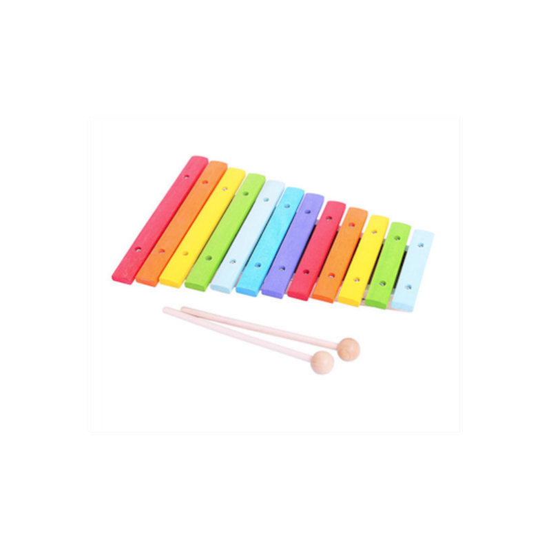 BIG JIGS TOYS Big Jigs Toys, Coloured Xylophone, Ξυλόφωνο, Bj660, 18m+, 1τμχ