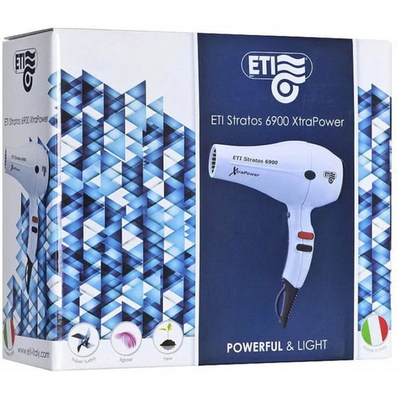 Επαγγελματικό Πιστολάκι Μαλλιών Eti Stratos 6900 Extra Power White 2500w image 1