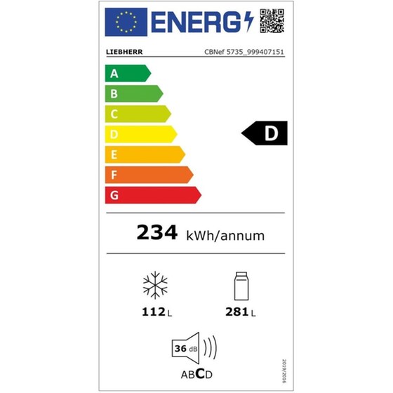 LIEBHERR CBNef 5735 No Frost 393 Lt Inox Ψυγειοκαταψύκτης image 7