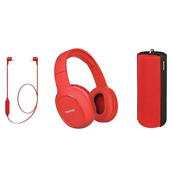 Toshiba Audio Wireless 3 In 1 Combo Pack Red Hsp-3p19r image 0
