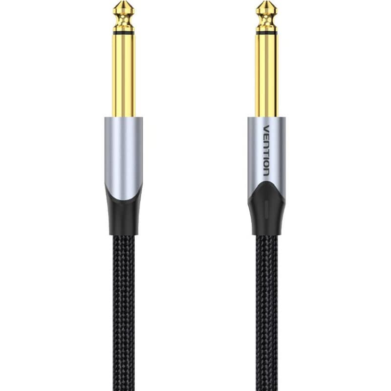 VENTION Καλώδιο Ήχου BASHH 1x 6.5mm Jack Male σε 1x 6.5mm Jack Male 2 m Γκρι