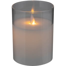 Διακοσμητικό Φωτιστικό Κερί LED Spitishop Γυάλινο Φ7.5x10 cm - Διάφανο