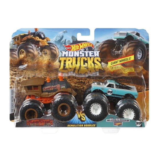Mattel Hot Wheels Monster Trucks Οχήματα Σετ Των 2-6 Σχέδια (FYJ64) image 5