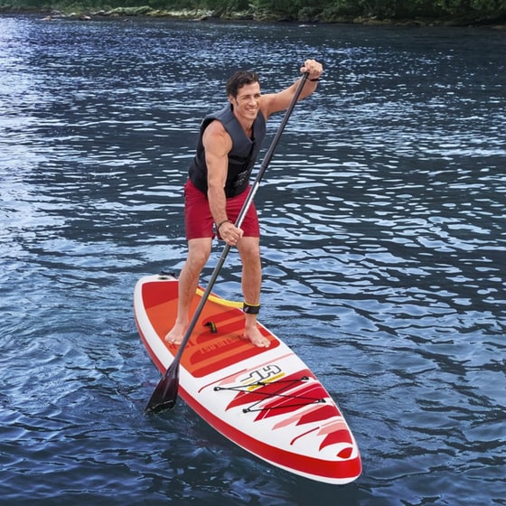 Φουσκωτή Σανίδα SUP Bestway Hydro-Force Fastblast Tech 381x76cm - Κόκκινη image 1