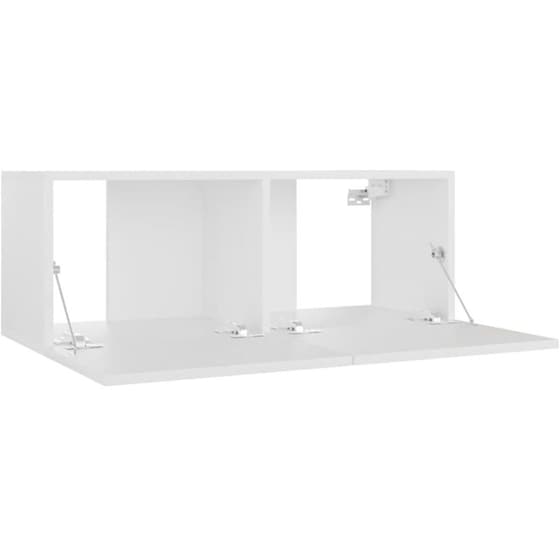 Έπιπλο Τηλεόρασης VidaXL από Μοριοσανίδα 80x30x30cm - Λευκό image 2