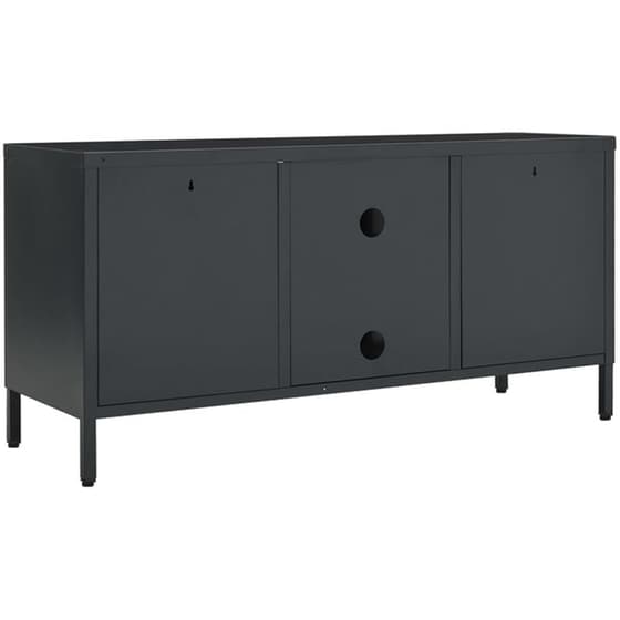 Έπιπλο Τηλεόρασης VidaXL Ατσάλι Και Γυαλί 105x35x52cm - Ανθρακί image 3